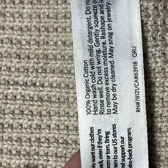 Eileen‎ Fisher beige tan open front cardigan with hood, size XXS - Picture 12 of 16